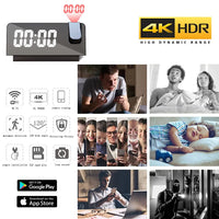 Caméra horloge Affichage blanc ou multicolore