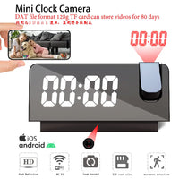 Caméra horloge Affichage blanc ou multicolore